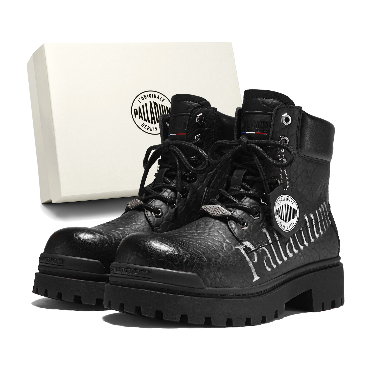 Короткие ботинки Martin Boot унисекс Palladium, черный[classic, suggestion: size down 1 size] — фото 3