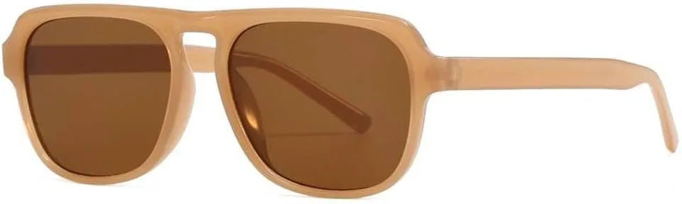 

Винтажные солнцезащитные очки в стиле ретро для мужчин и женщин, солнцезащитные очки для женщин, очки для игр, желейные очки для женщин, цвет «чай» MTZJH, One Color