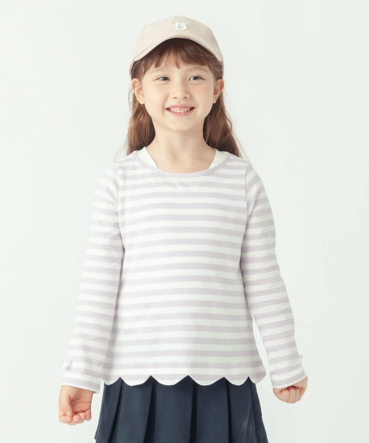 Туника с фестончатым краем Ever Closet, Lavender border