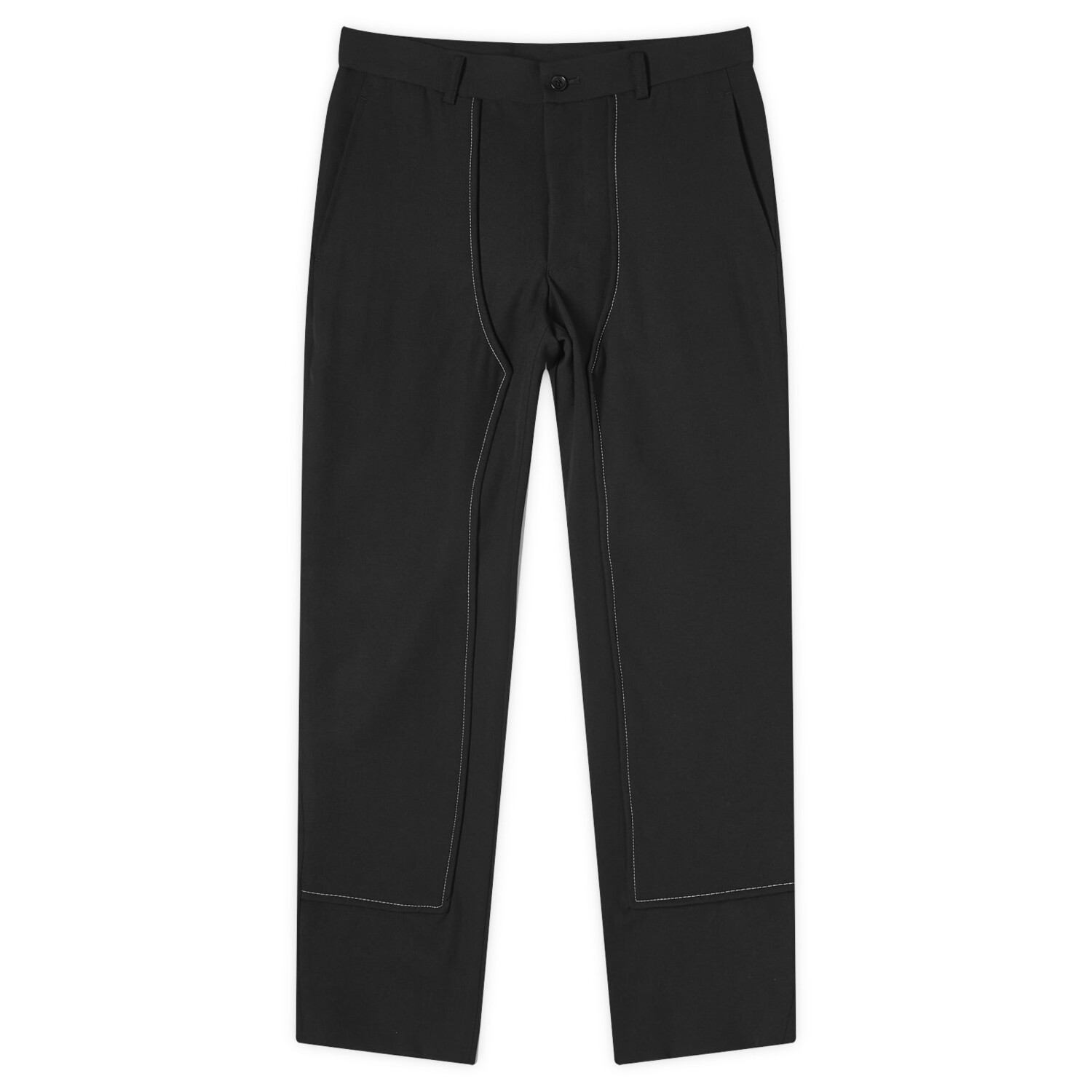 

Брюки Comme Des Garçons Black Gabardine Contrast Stitch, цвет Black & White