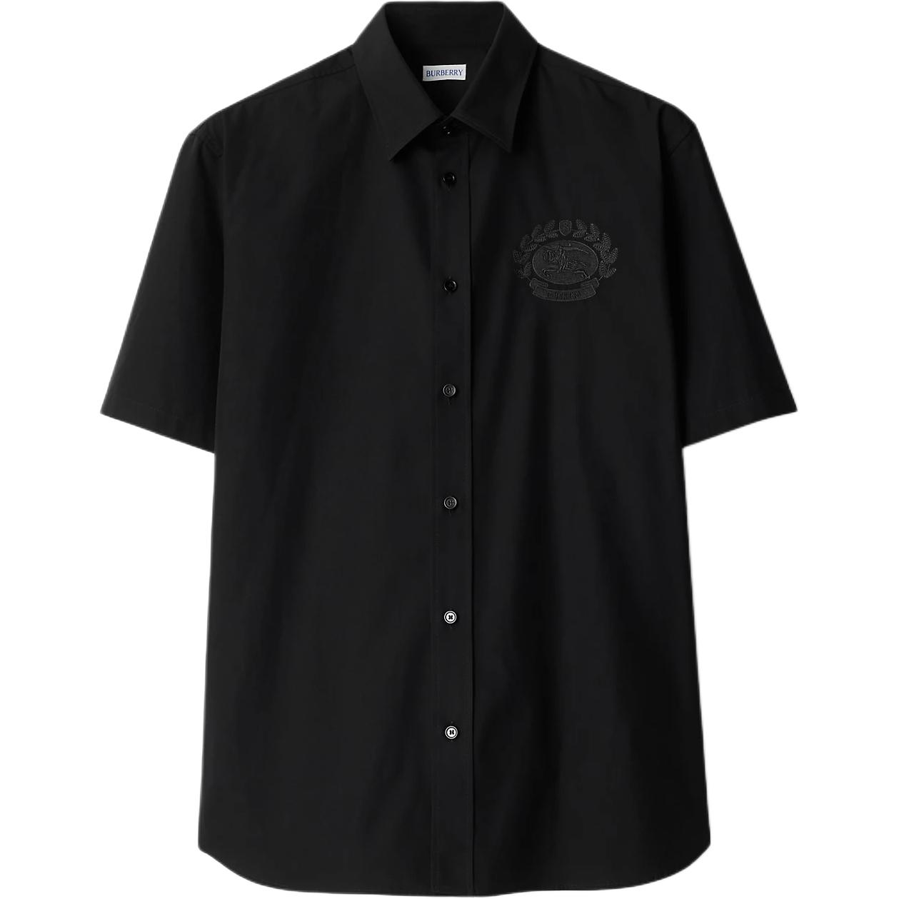 Рубашка Ekd Burberry, хлопковая, черный
