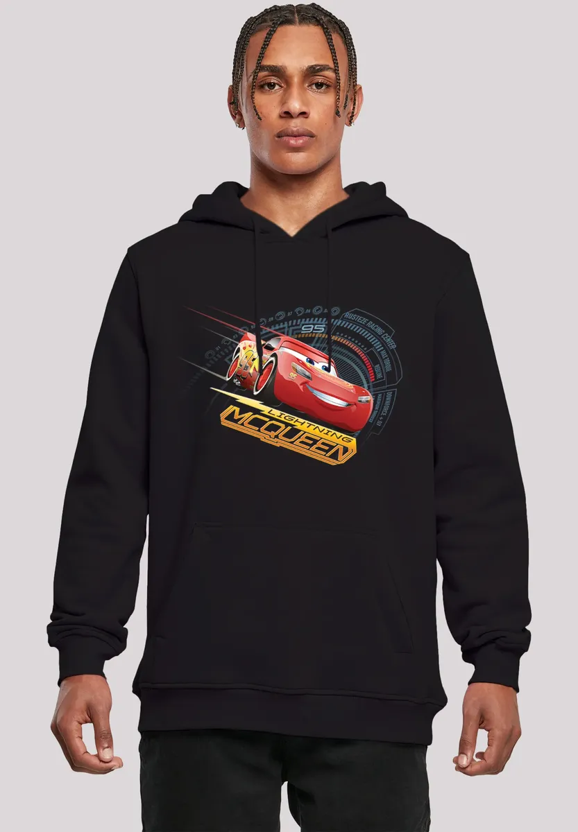 

F4NT4STIC Толстовка "Disney Cars Lightning McQueen", мужская, премиум-мерч, приталенный крой, толстовка с принтом, черный