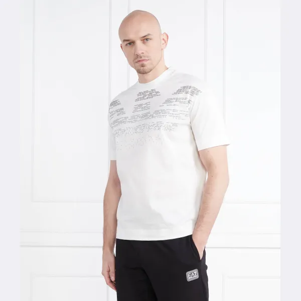Футболка стандартного кроя Emporio Armani, белый — фото 2
