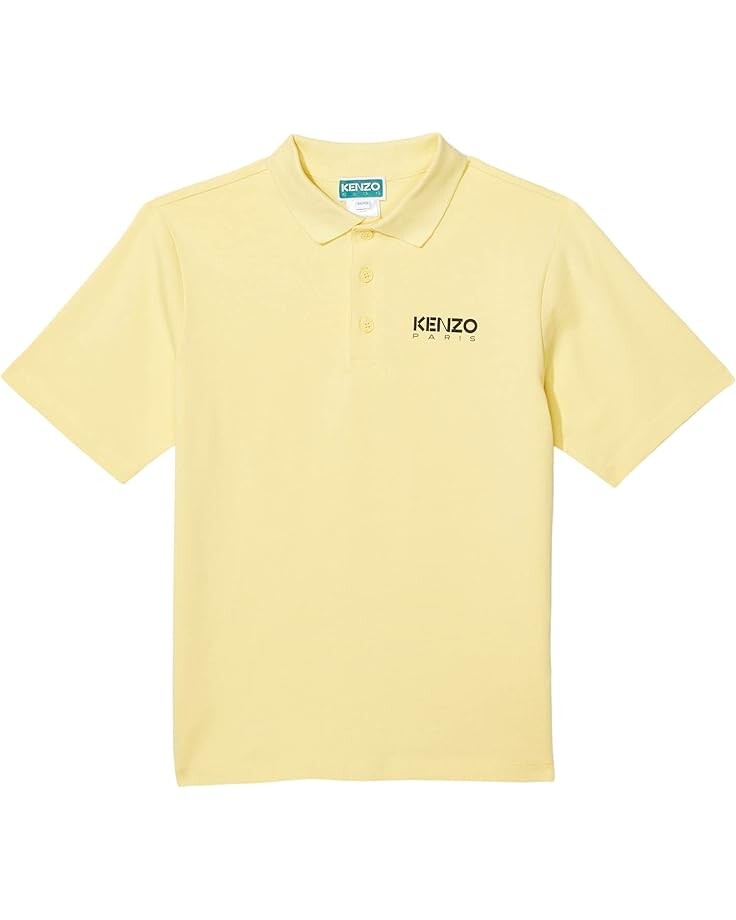 

Поло Kenzo Short Sleeve Polo Front Embroidered Logo, желтый