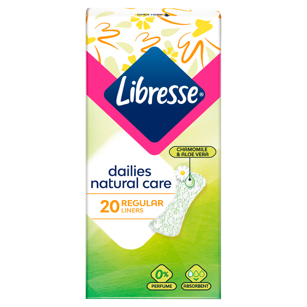 

Обычные гигиенические прокладки, 20 шт./1 упаковка. Libresse Natural