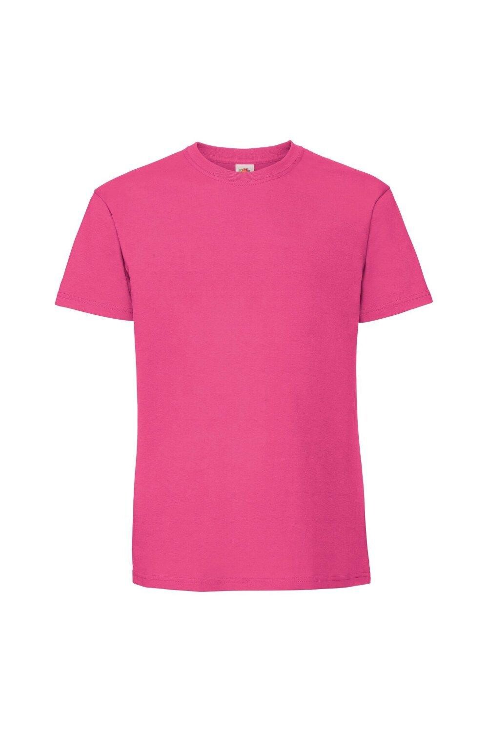 

Футболка Iconic 195 Ringspun Premium Fruit of the Loom, розовый