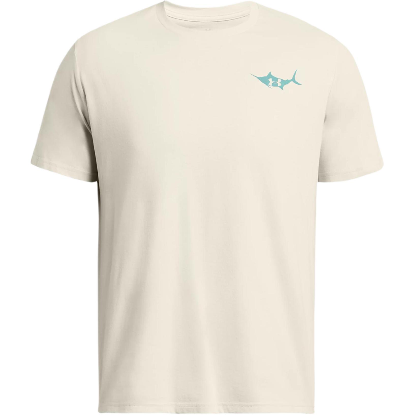 

Under Armour Мужская футболка UA Marlin, цвет экрю, Белый, Under Armour Мужская футболка UA Marlin, цвет экрю