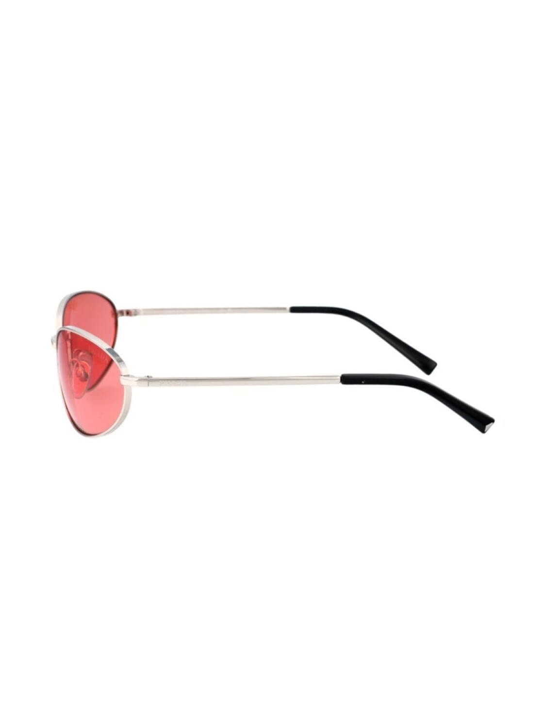 Prada Eyewear солнцезащитные очки в круглой оправе 0PRA59S, серебристый — фото 3