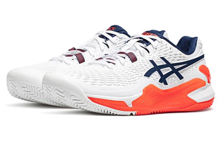 Теннисные кроссовки Asics Gel-Resolution 9 Мужчины, White/Cosmic Clay/Dusty Cactus — фото 2