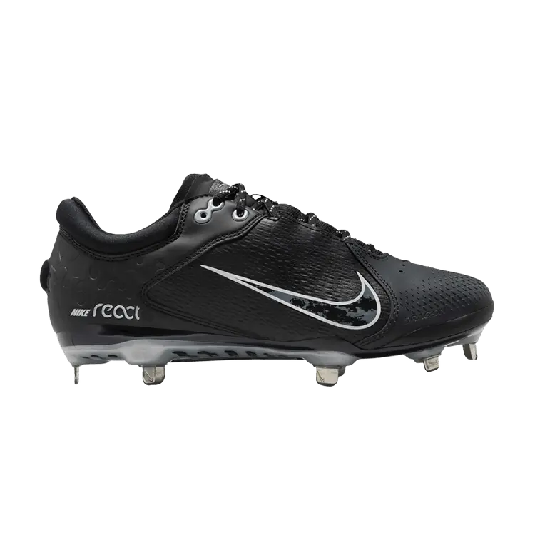 Кроссовки Nike Wmns Hyperdiamond 4 Elite Black Pure Platinum, черный