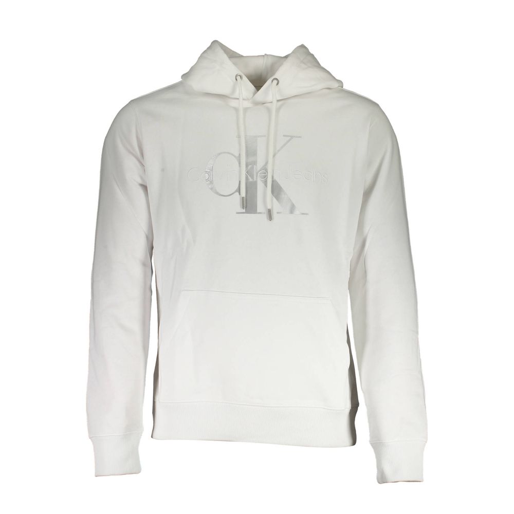 

Белый хлопковый мужской свитер Calvin Klein