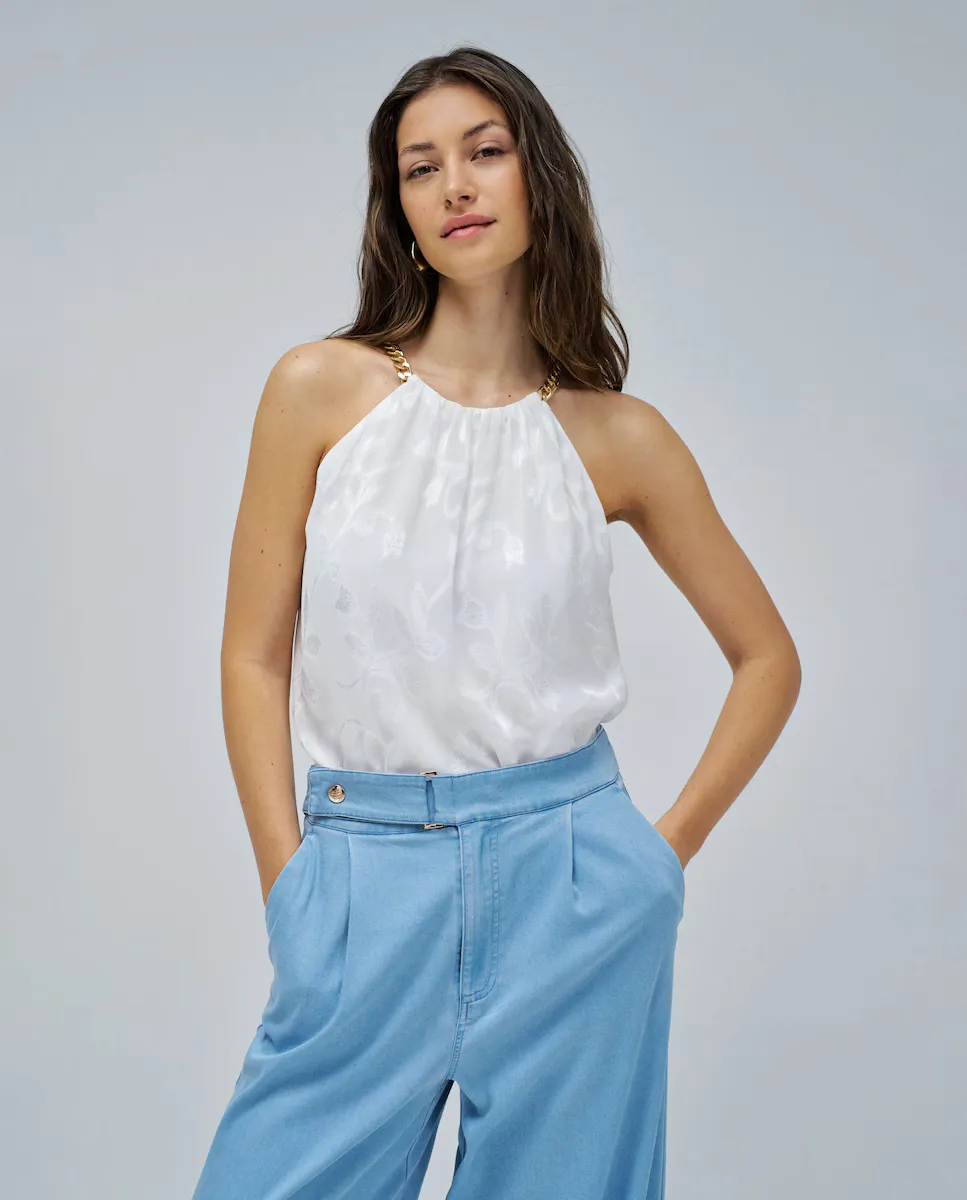 

Женский топ с жаккардовой вышивкой Salsa Jeans, естественный