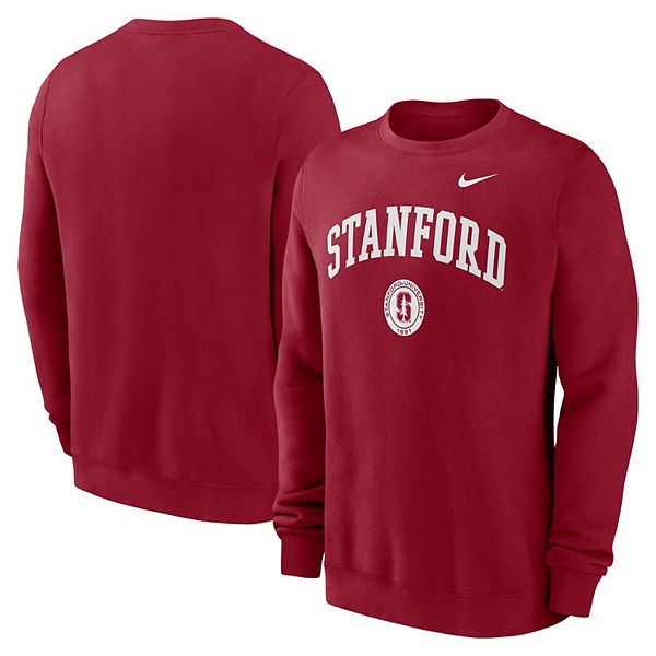 

Мужской свитшот с вышивкой Stanford Cardinal Nike, Бежевый, Мужской свитшот с вышивкой Stanford Cardinal Nike