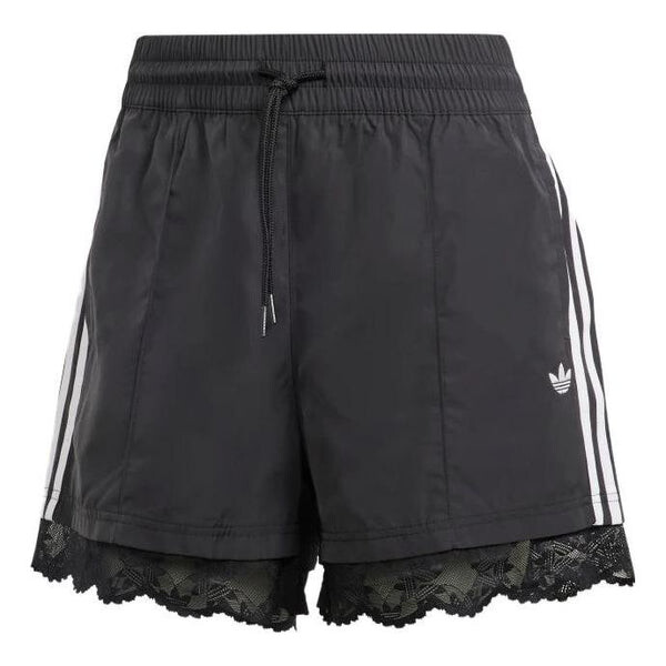

Шорты оригинальные кружевные шорты с 3 полосками Adidas, черный