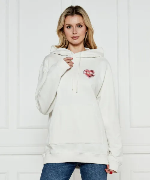 

Толстовка Дехандры Relaxed fit Hugo, бежевый