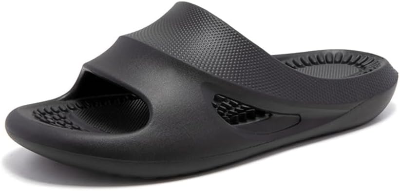 

Шлепанцы BYDZKJ с нескользящей подошвой, толстой мягкой платформой, для женщин и мужчин, с сильным эффектом отскока, унисекс, для душа и ванной, для взрослых пар, для дома и улицы, черный