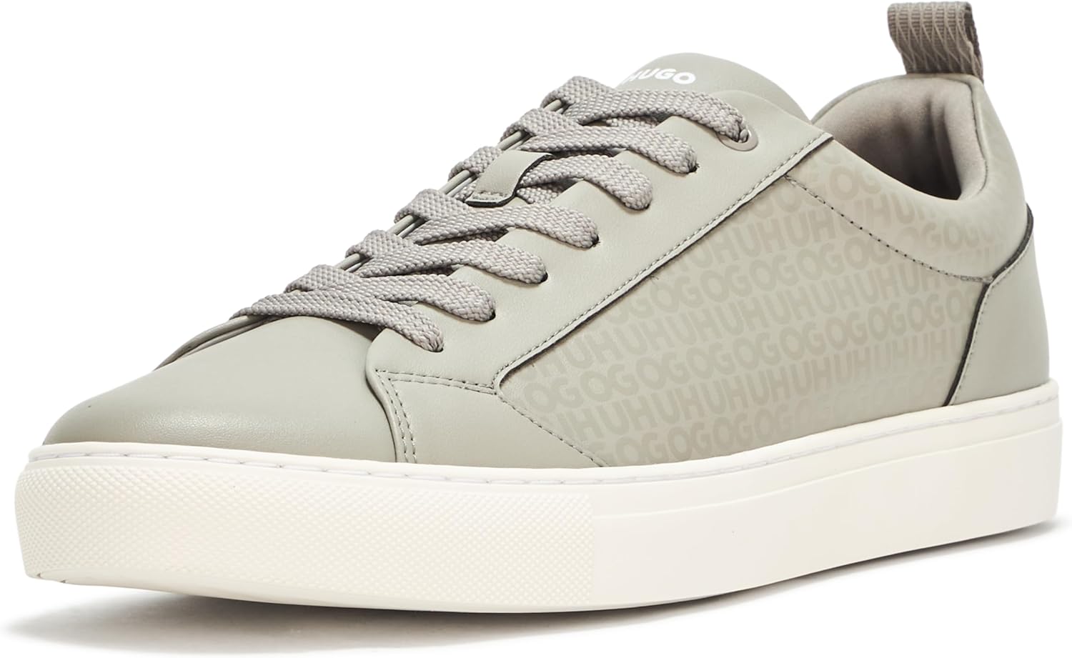 

Кроссовки Hugo Mens Morrie с низким профилем, из кожи, дружелюбный стиль, серый