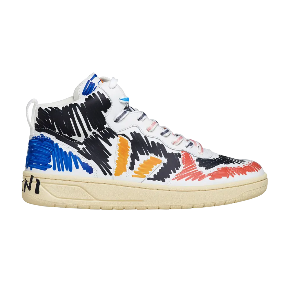 

Высокие кроссовки Marni x V-15 High Veja, мультиколор