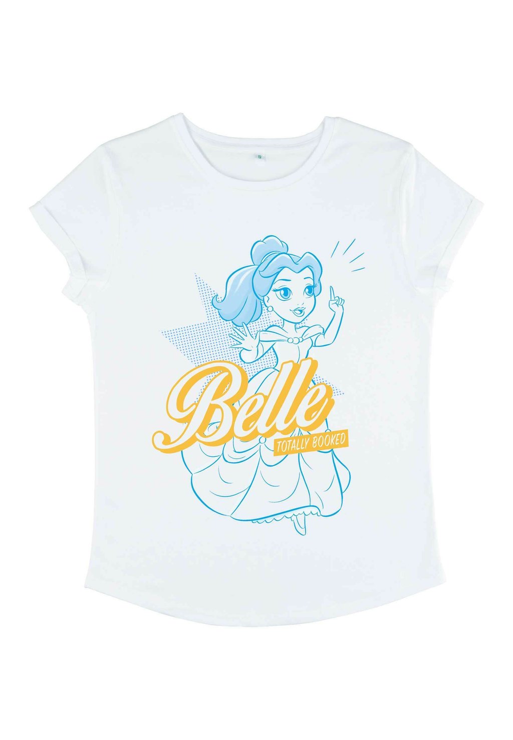 

Футболка с принтом DISNEY PRINCESSES BELLE POP Henry Tiger, белый