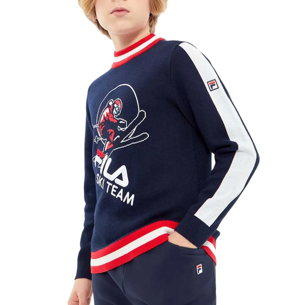 Свитер синий FILA KIDS — фото 3