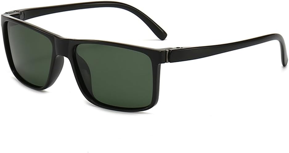 

Поляризованные солнцезащитные очки классического прямоугольного типа для мужчин, для вождения, отдыха на природе, спортивные очки, синие линзы TAC UV400 KTUCN, Black Darkgreen