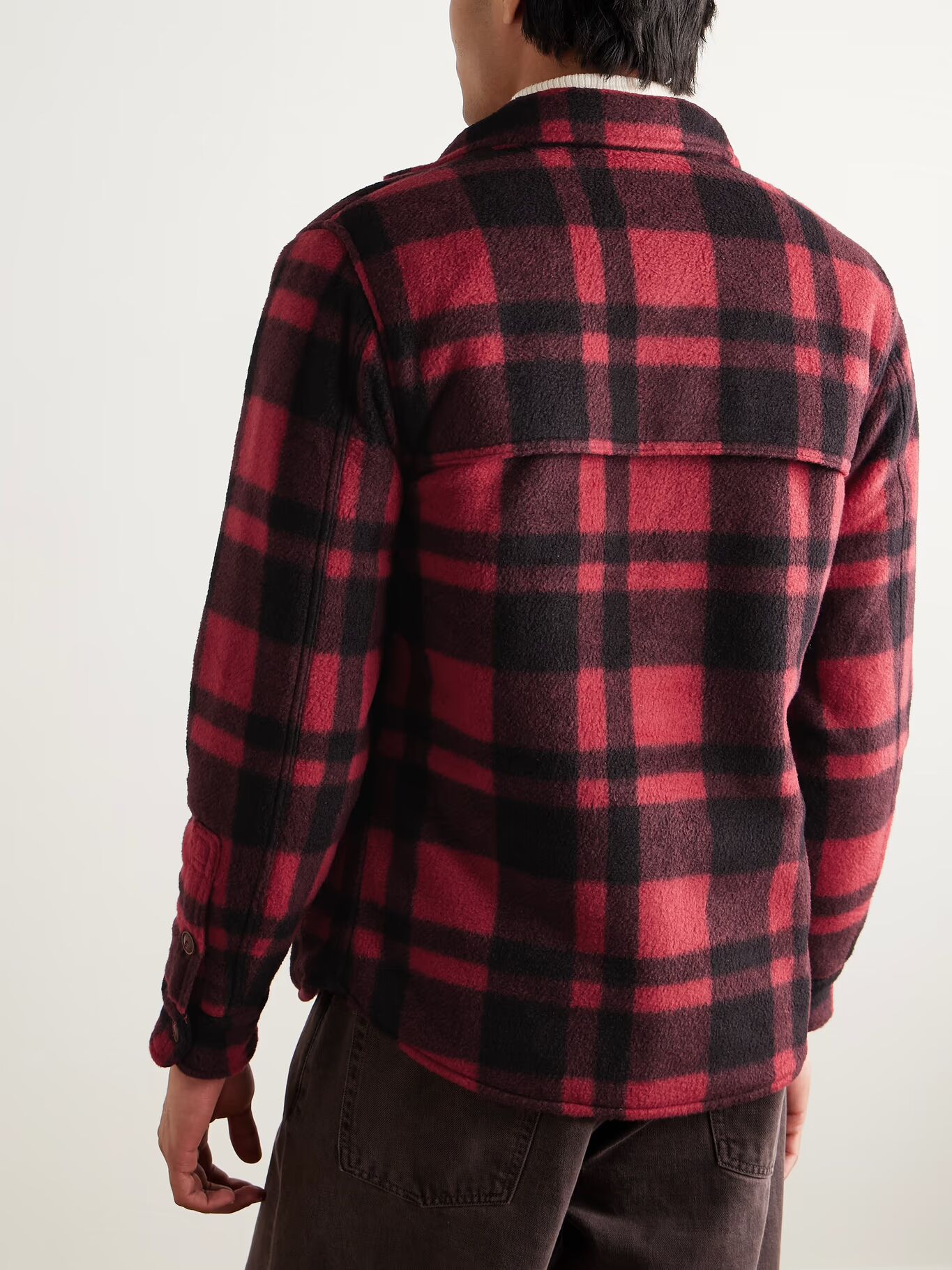 Рубашка Polo Country Checked Padded из переработанного флиса POLO RALPH LAUREN, красный — фото 4