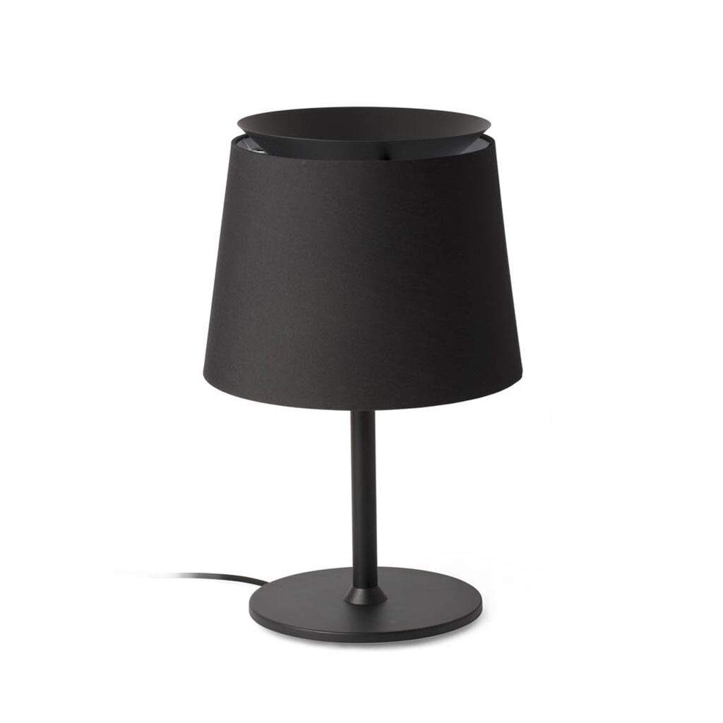 

Настольная лампа Faro Savoy Black, черный абажур