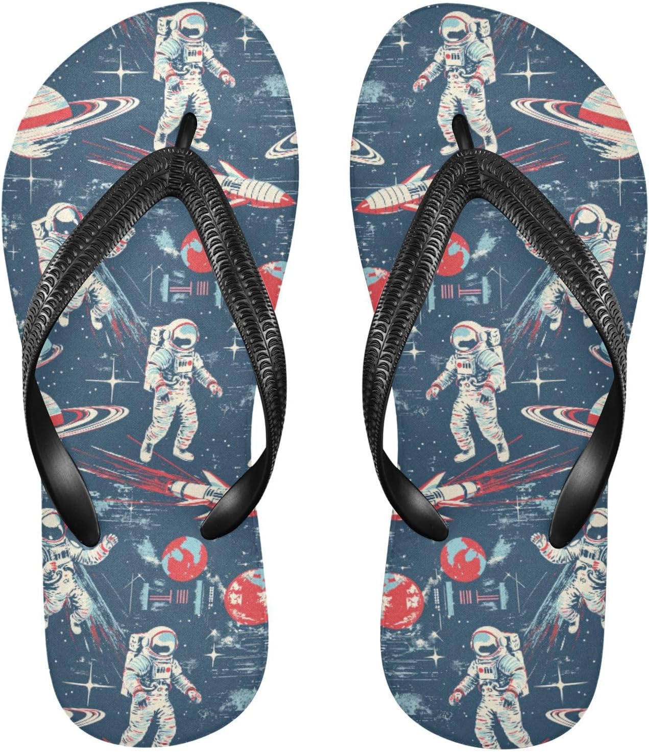 

Сланцы MNSRUU для женщин и мужчин с изображением астронавтов и планет, женские шлепанцы, мужские сандалии, душевые тапочки, летние нескользящие сланцы для плавания, пляжа и ванной, Astronauts I8102
