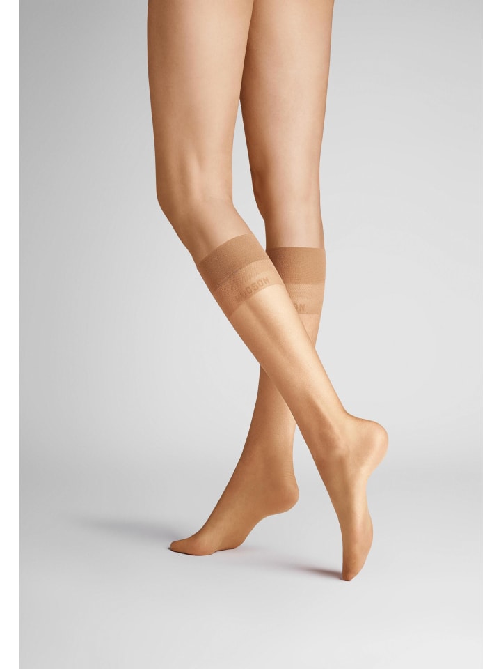 

Hudson Легкие тонкие чулки до колена с не сдавливающим поясом, в тонких тонах