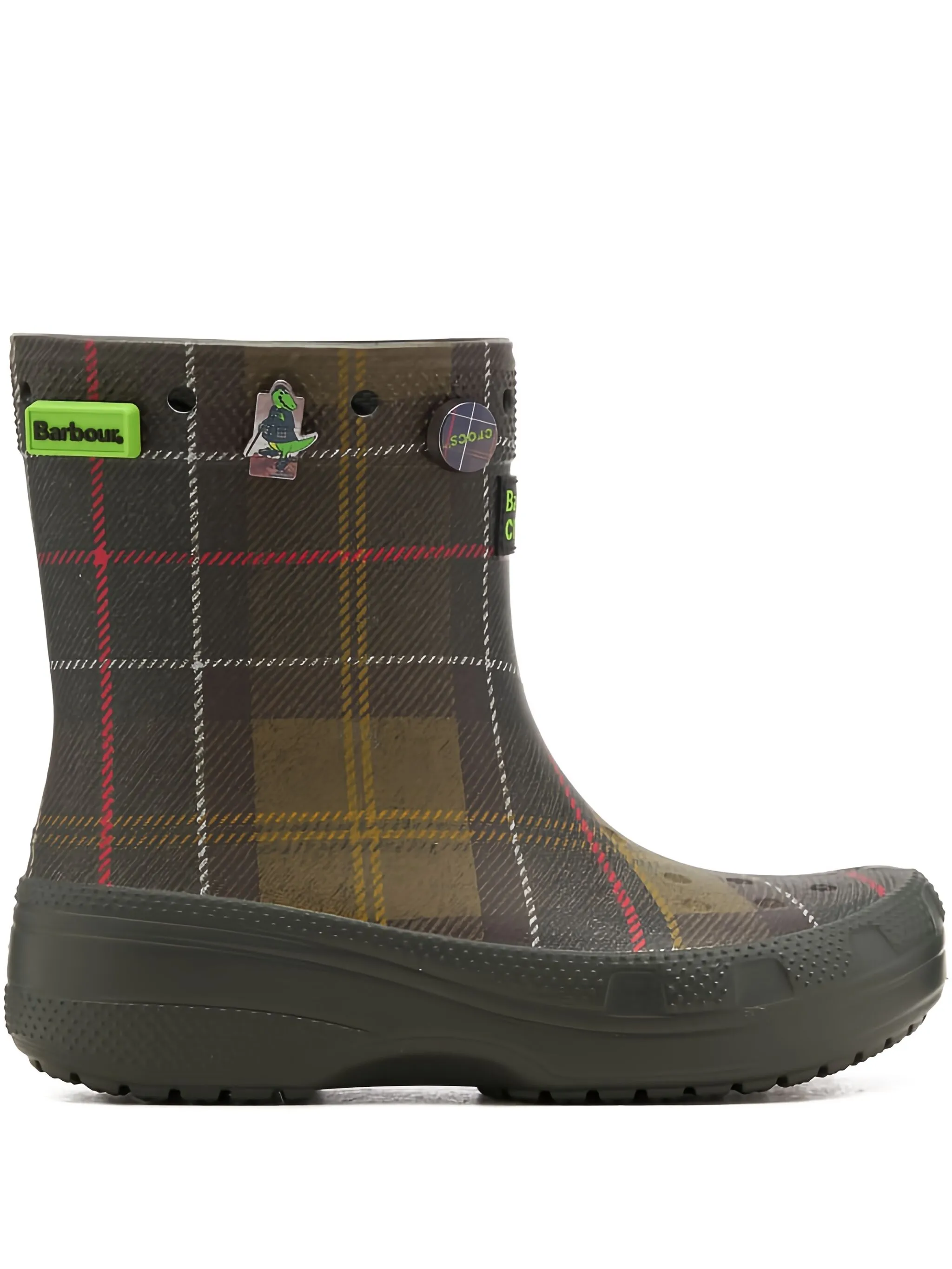 

Ботинки в клетку из коллаборации с Barbour Crocs, зеленый
