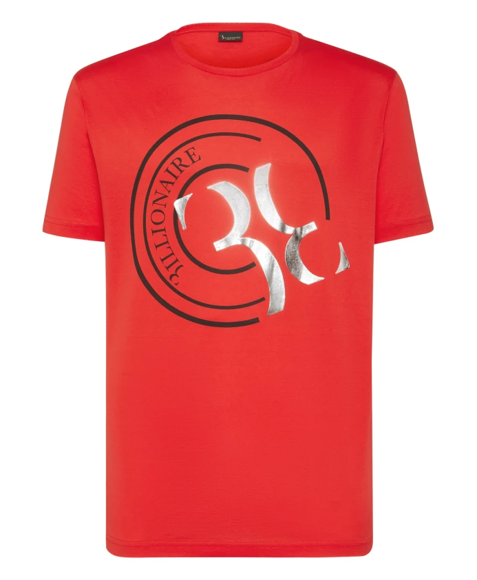 

Футболка с круглым вырезом, двойной вырез, ss Billionaire, красный