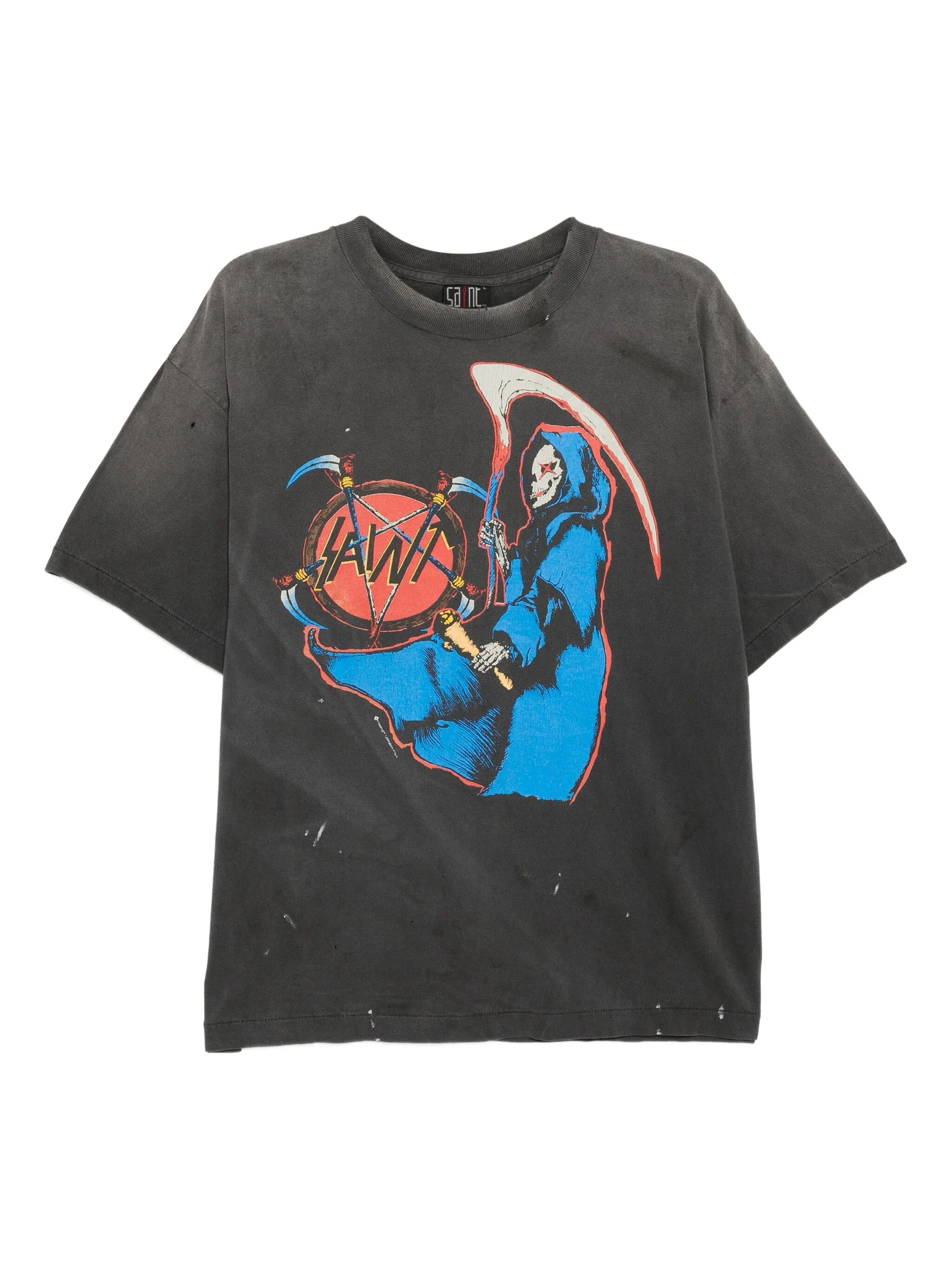 

Футболка с графичным принтом Saint Mxxxxxx, серый