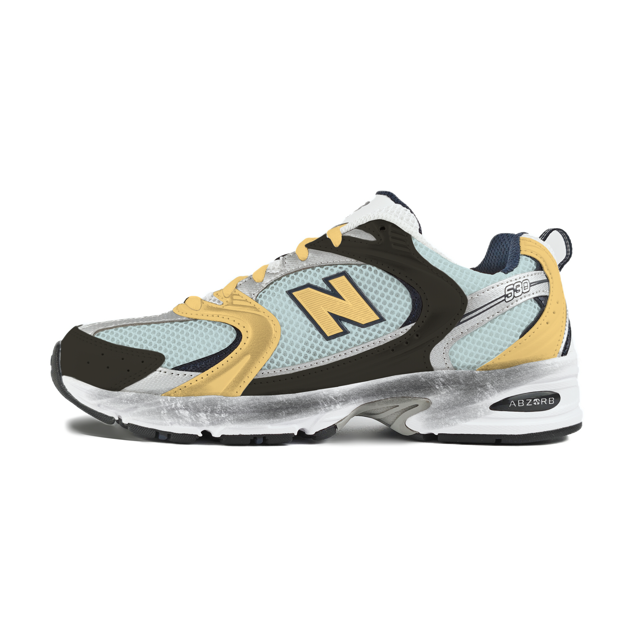 

New Balance Кроссовки для бега low top устойчивые к истиранию unisex blue yellow