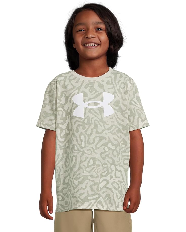 

Футболка Under Armour Kids Bio Test Logo Tee, цвет Hydro Green