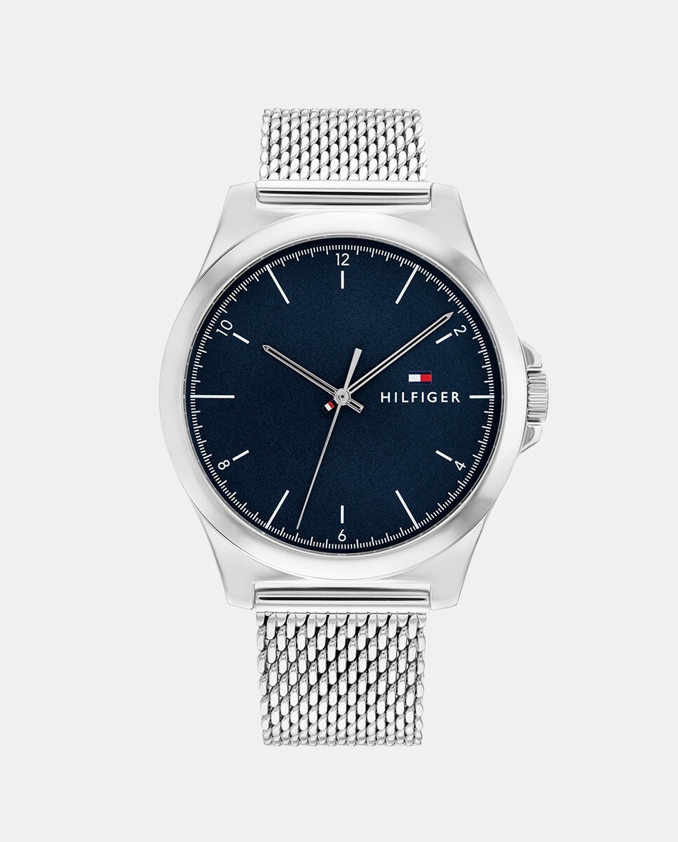 

Norris 1710547 Мужские часы со стальной сеткой Tommy Hilfiger, серебро