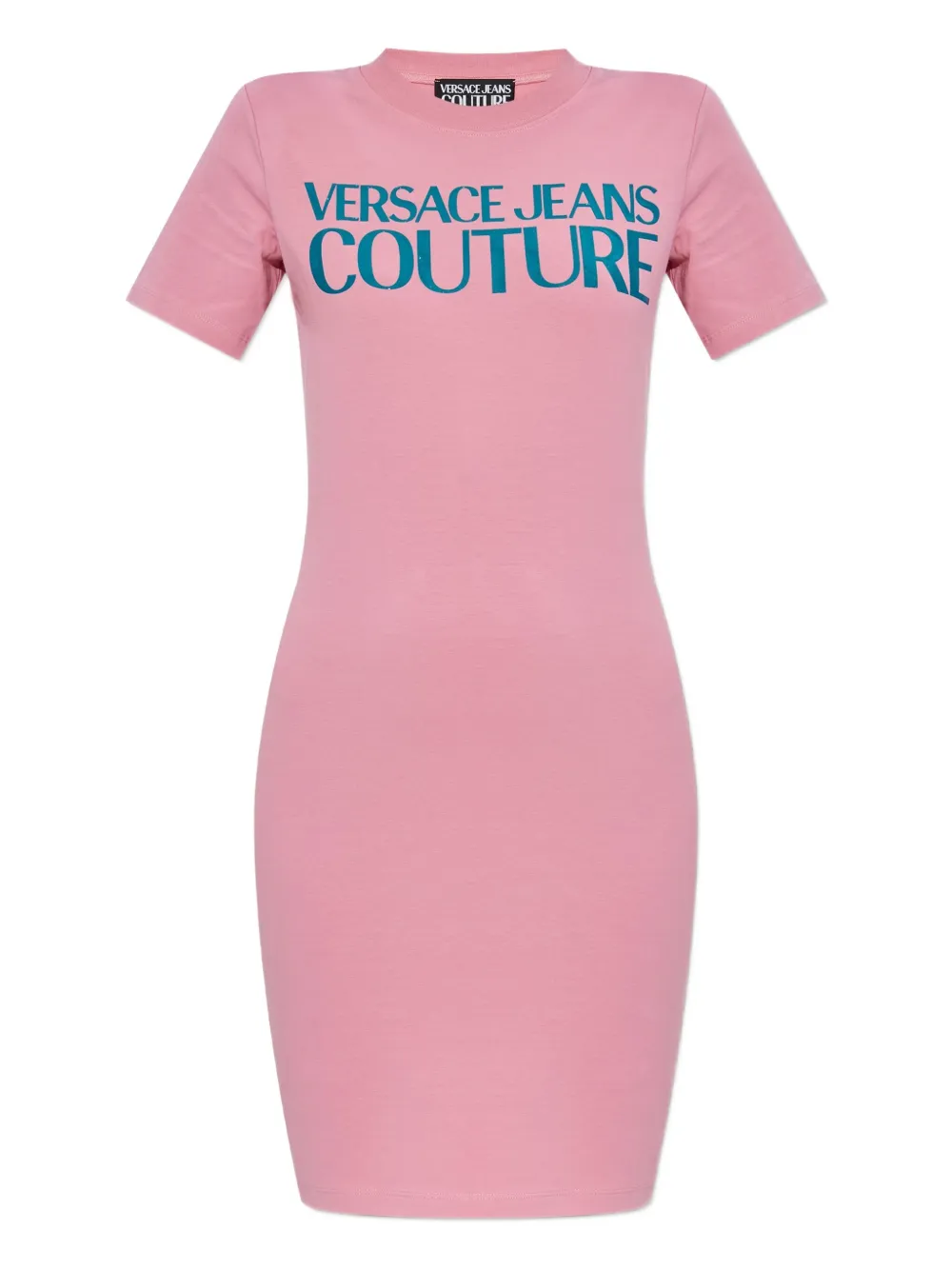 

Платье-футболка с логотипом Versace Jeans Couture, розовый