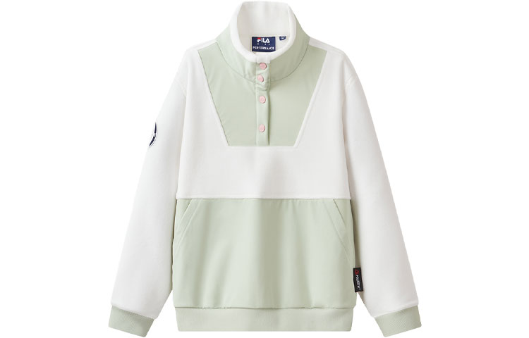 

Детская толстовка ФИЛА FILA, цвет Cloud White/Bliss Pink/Green