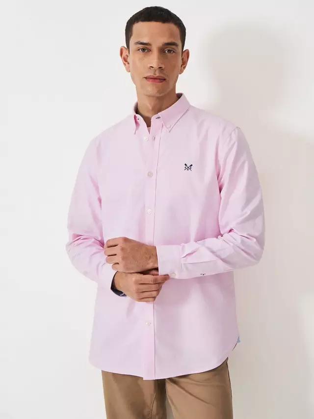 

Рубашка Crew Clothing Slim Fit Oxford, цвет light/pink
