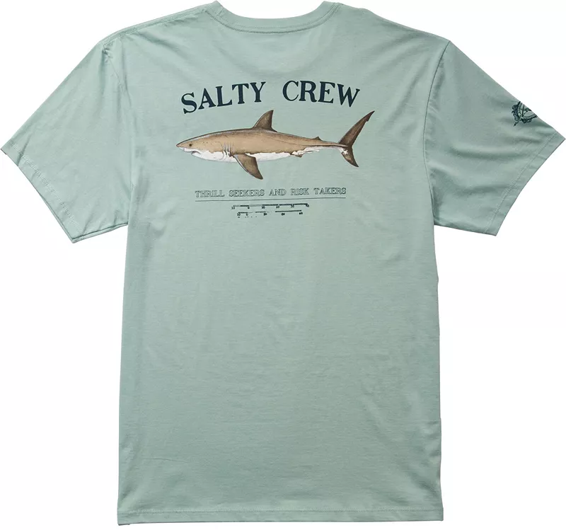 

Мужская футболка Salty Crew с коротким рукавом Брюс, цвет Mackerel