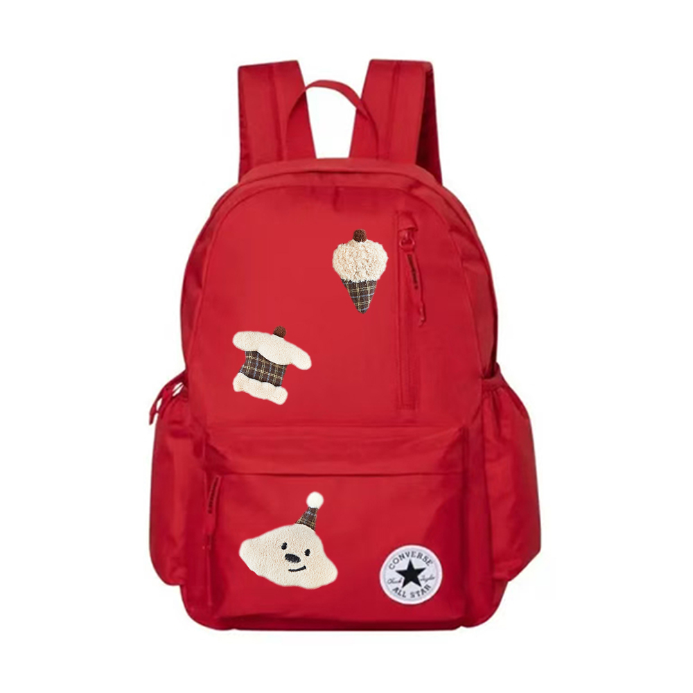 

Converse Полиэстеровый рюкзак средний размер унисекс красный, Plum Blossom