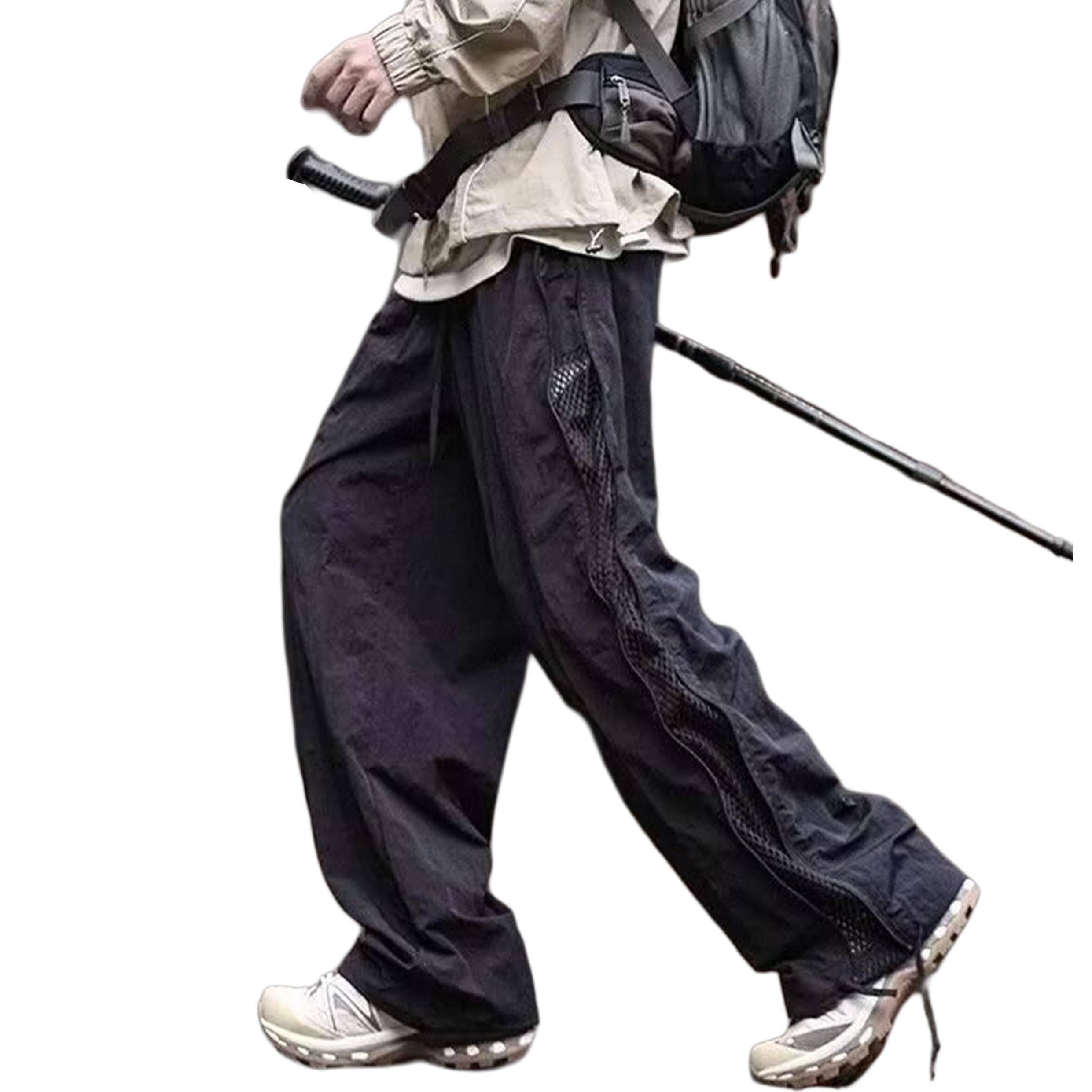 

Повседневные брюки Unisex тонкие прямого кроя ZIAREL, черный