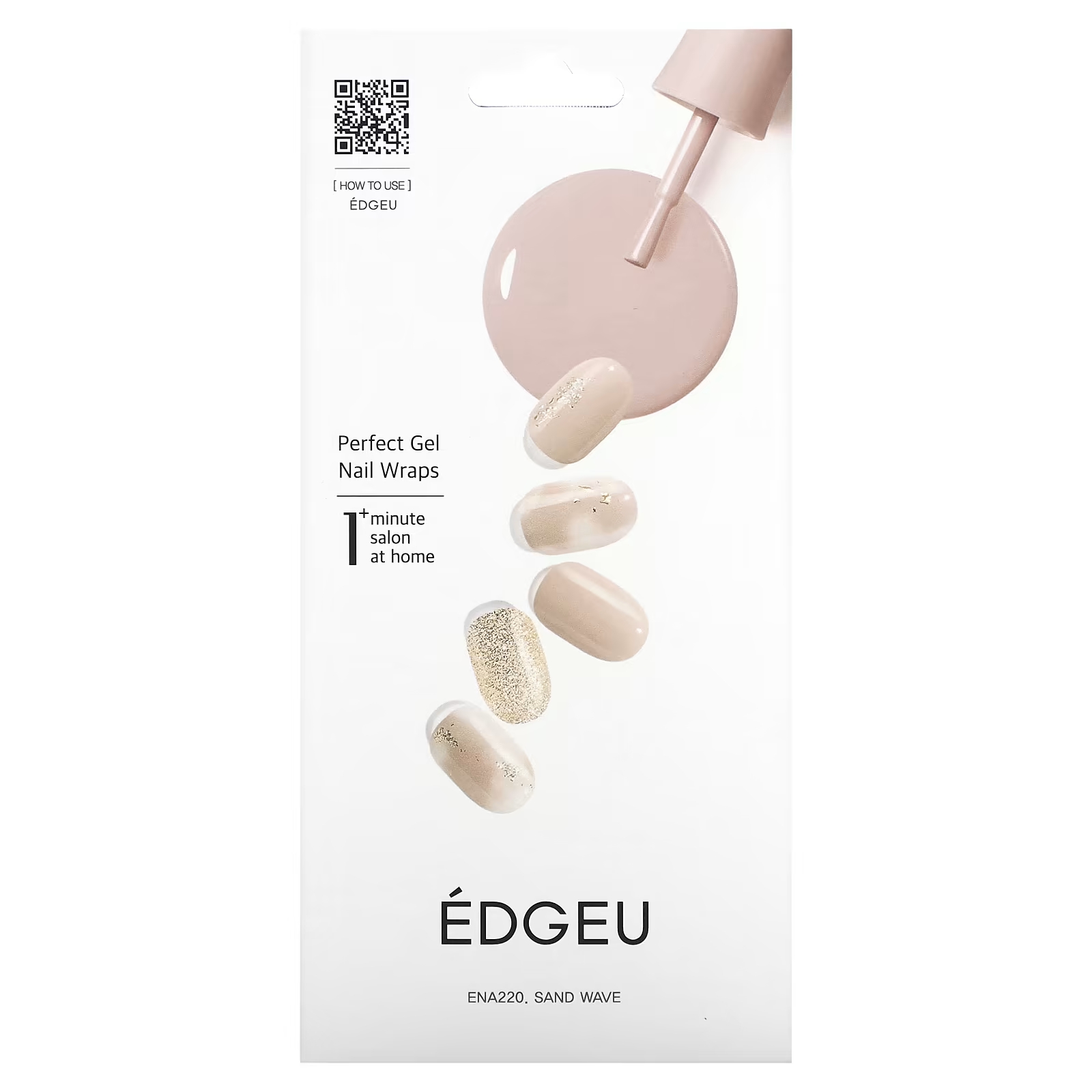 

Гелевые обертывания для ногтей Edgeu Perfect Gel Nail Wraps ENT220 Sand Wave