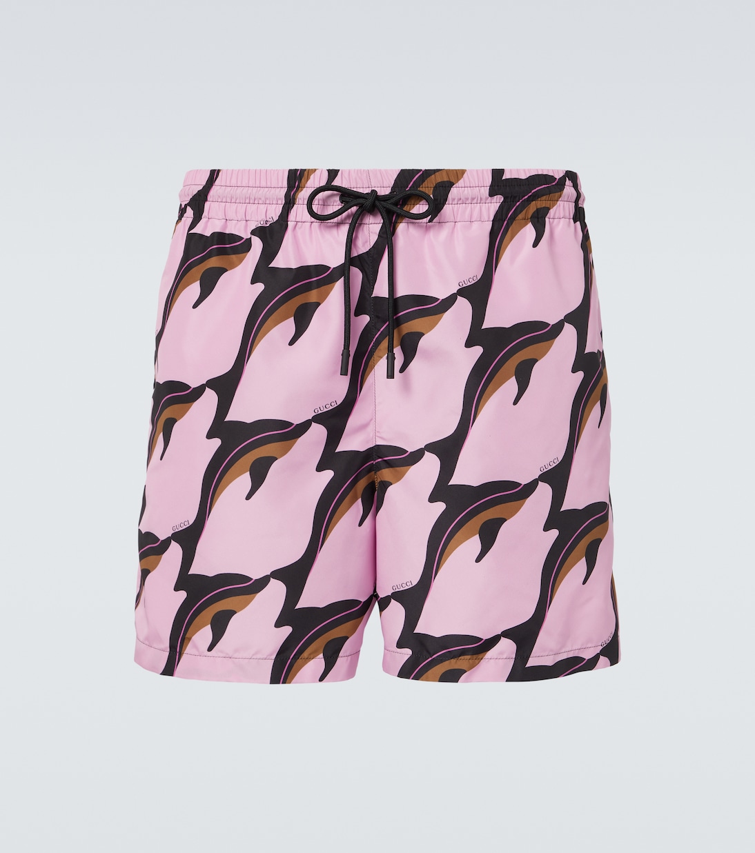 

Печатные поплиновые плавки Gucci, Pink/Deep Brown Mc
