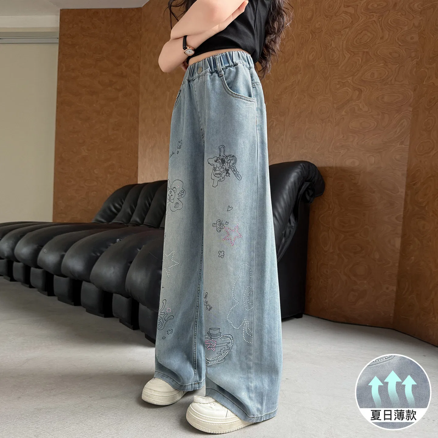 Детские джинсы Thin Cooling Disney, Denim Blue — фото 4