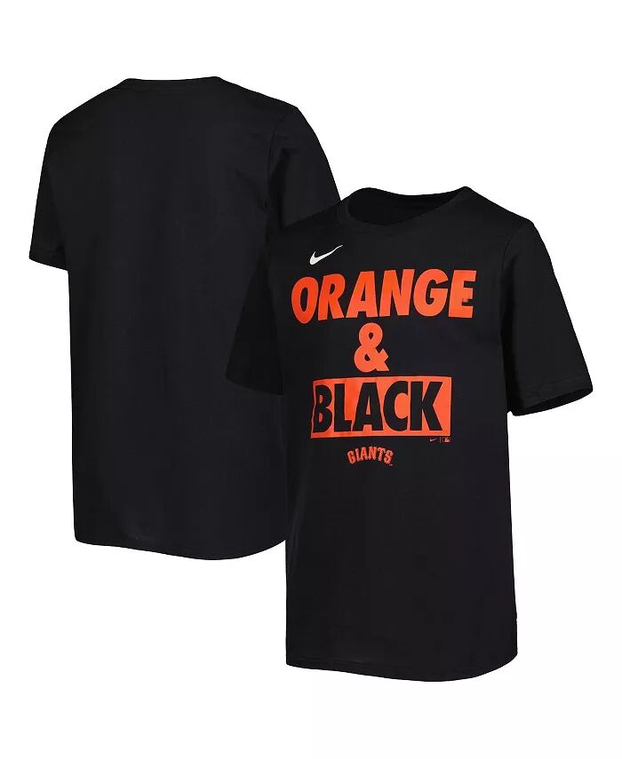 

Футболка с логотипом команды Big Boys and Girls Black San Francisco Giants Nike