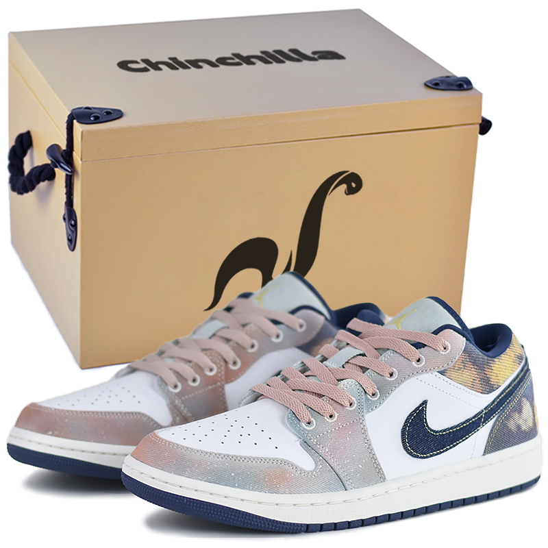 

Jordan Кроссовки Air 1 Vintage баскетбольные мужские низкие синие/розовые - вечернее свечение морской подарочной упаковки 05, цвет Evening Glow Sea-Gift Box 05