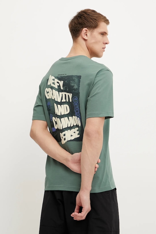 

Хлопковая футболка Heritage Graphic Relaxed The North Face, зеленый