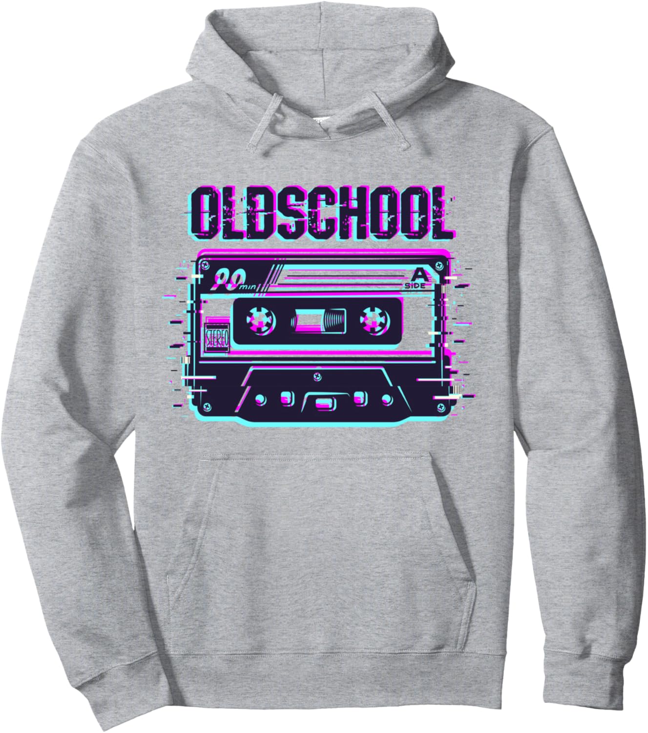 

Ретро-кассета, диско, вечеринка, фестиваль, глитч, худи 80-х и 90-х Vintage Old School Cassette Glitch Gift, серый