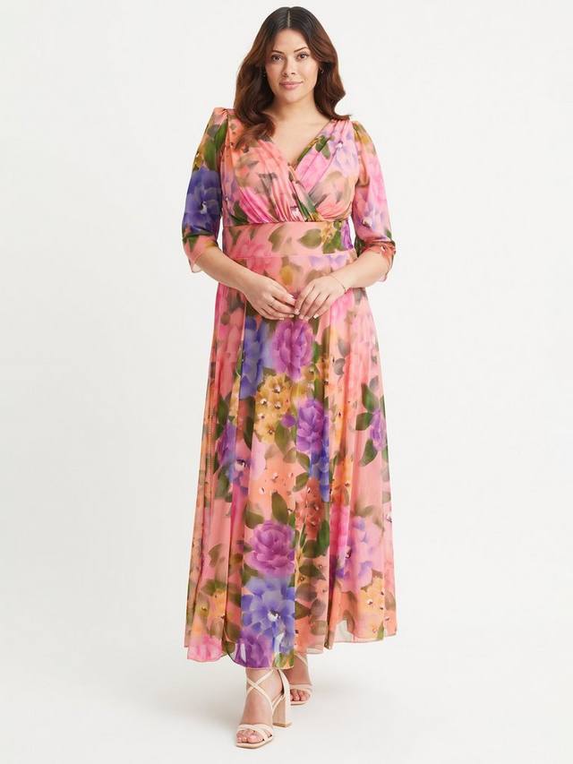 

Платье-обертка Verity Scarlett & Jo, Peach/Multi