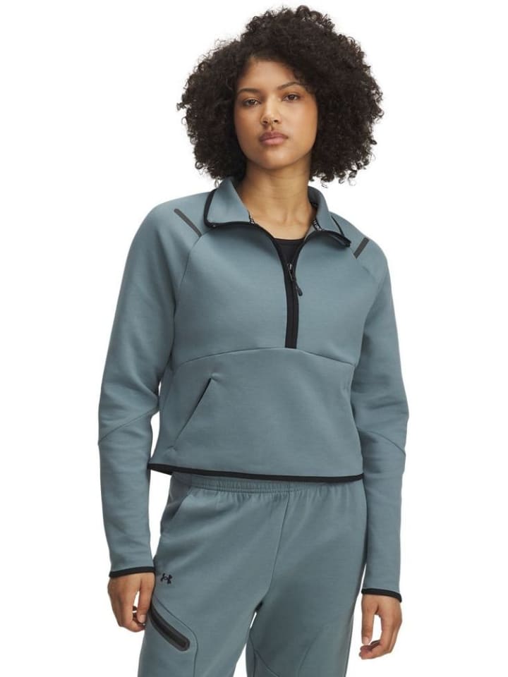 

Флисовая куртка/свитер Unstoppable Fleece Half-Zip синего цвета Under Armour